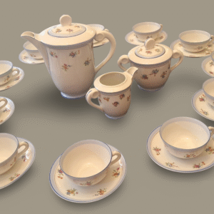 Service à café porcelaine de Chauvigny FD